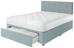 Airspring - Dalham Memory 1 Drawer Blue - Divan - Kingsize